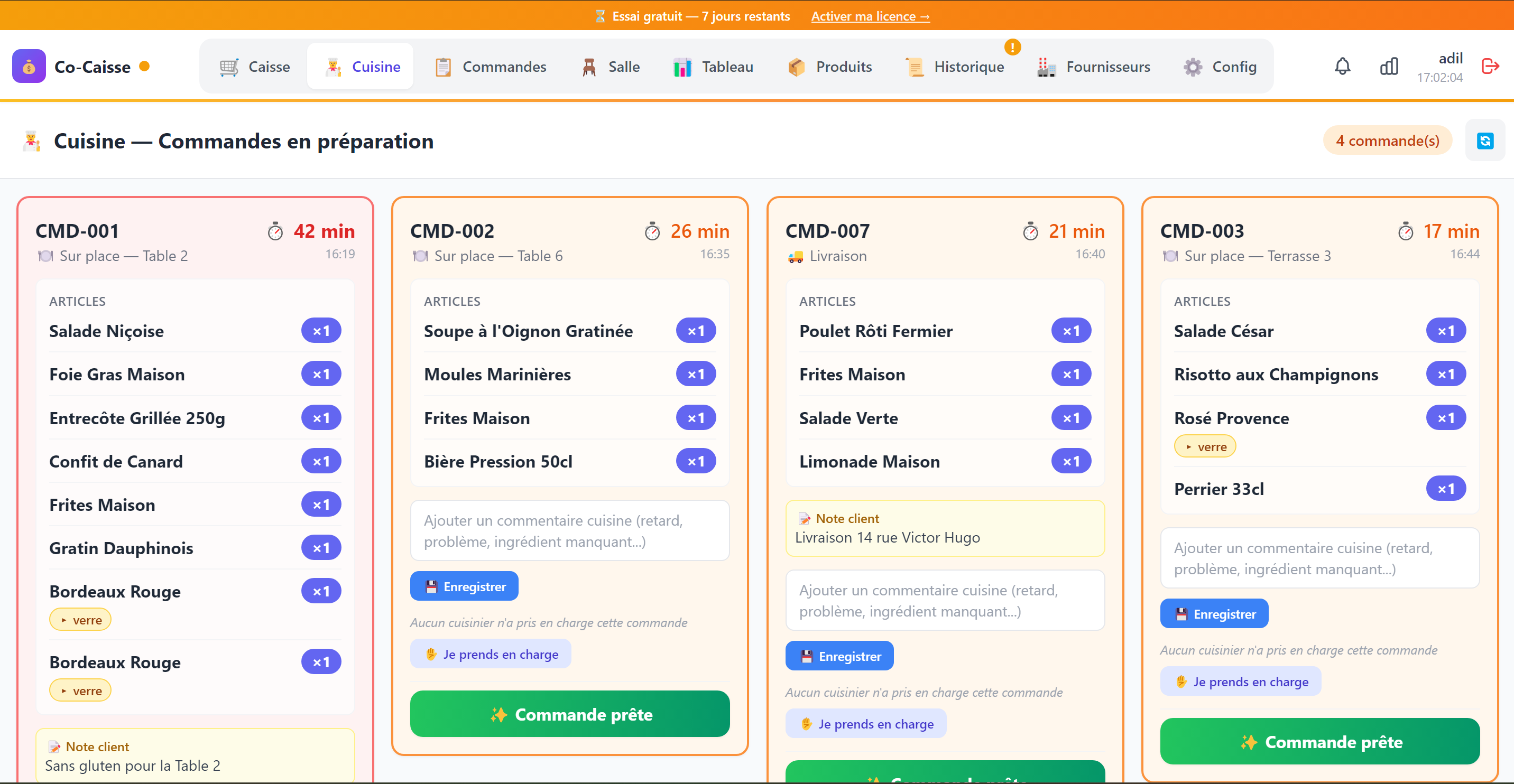 Kitchen Display System Caizon